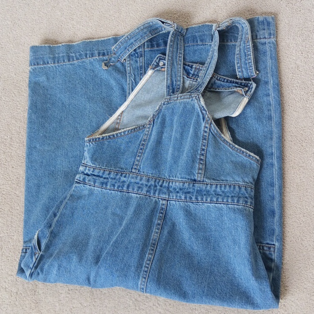 Like-New Ptp15" H&M Blue Denim Button Down Dress - Picture 15 of 16